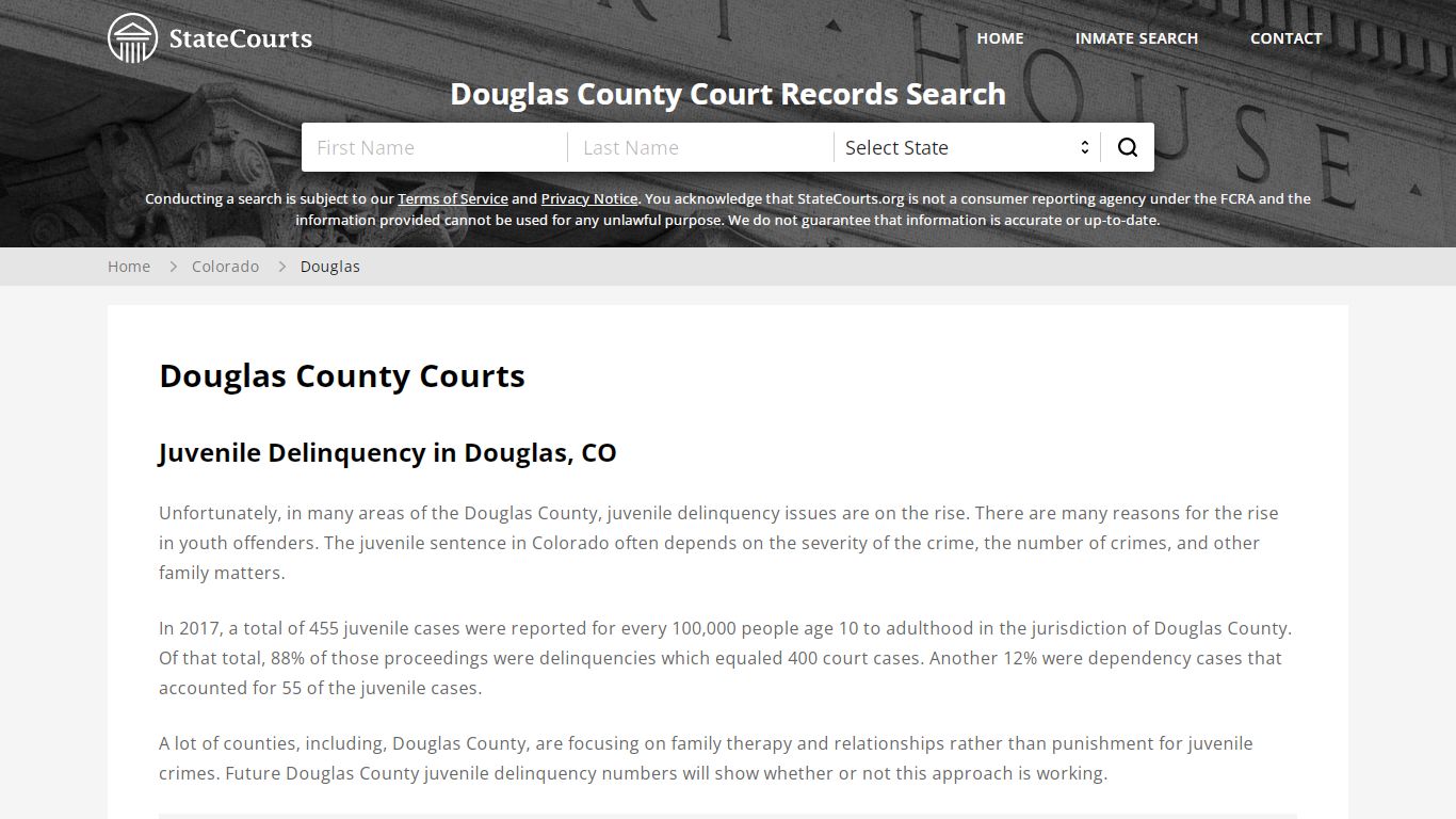 Douglas County, CO Courts - Records & Cases - StateCourts